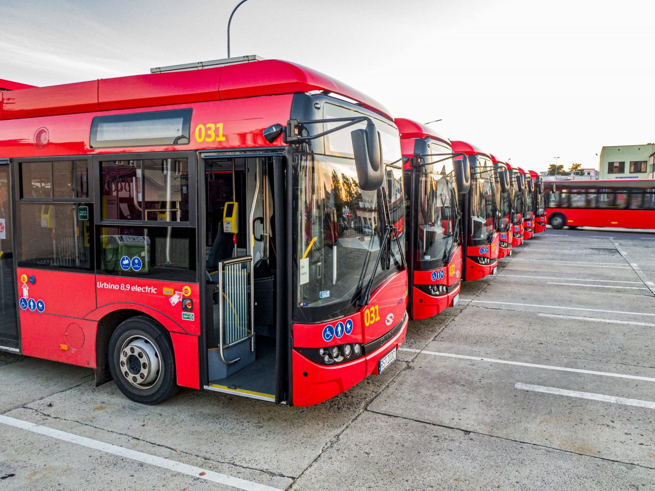 zdjęcie autobusów miejskich